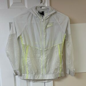 Nike Jacket Full Zip Hooded Windbreaker Rainjacket Youth Girls